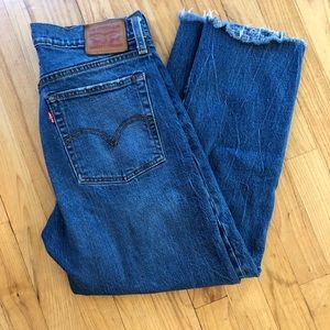Levi’s Wedgie fit slightly cropped jean 30
